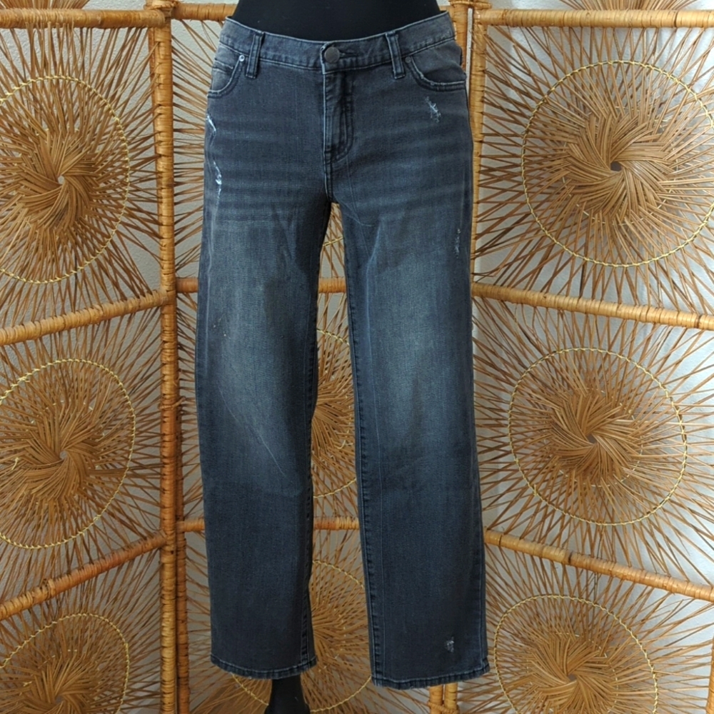 free people size 30 jeans straight gray